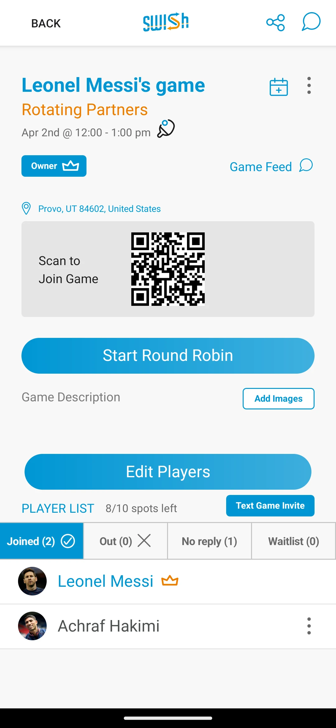 Swish Sports screenshot